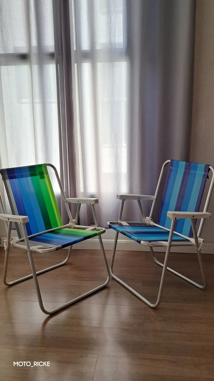 Cadeiras de Praia Dobráveis Coloridas