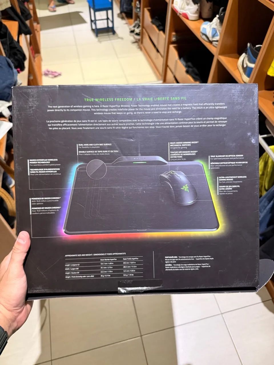 Razer Mamba + Firefly Hyperflux - Mouse e Mousepad Gamer - Foto 3