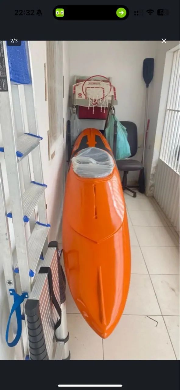 Caiaque esportivo/lazer de Fibra  para uma pessoa  - Foto 2