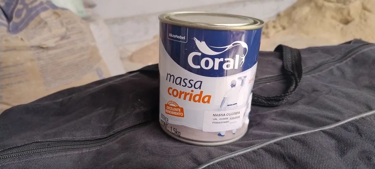Massa corrida Coral 1,5kg - Nova