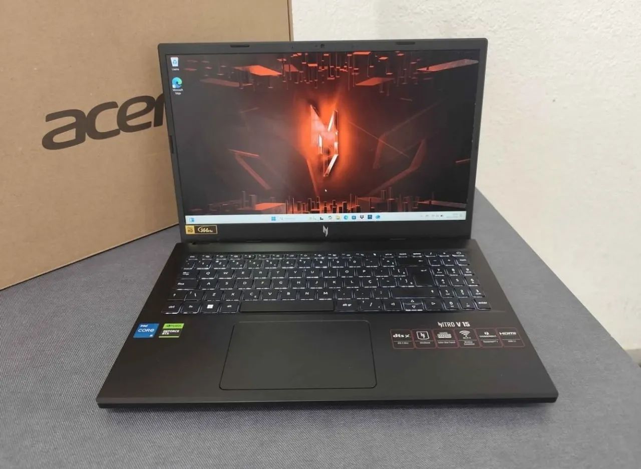 Notebook Gamer  Nitro i5. 13° Geração. 16 GB. DDR5. RTX 3050. 6gb