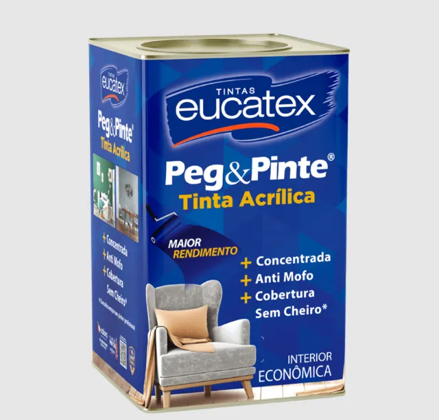 Tinta Peg&Pinte 18 Litros Acrílico Econômico Varias Cores Disponiveis 