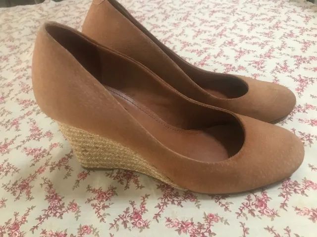 Peep Toe Caramelo Arezzo 35 - Foto 2