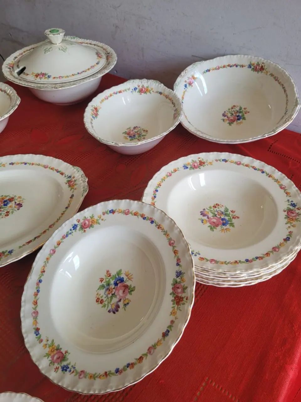Aparelho de Jantar antigo Grindley England 25 Peças  - Foto 3