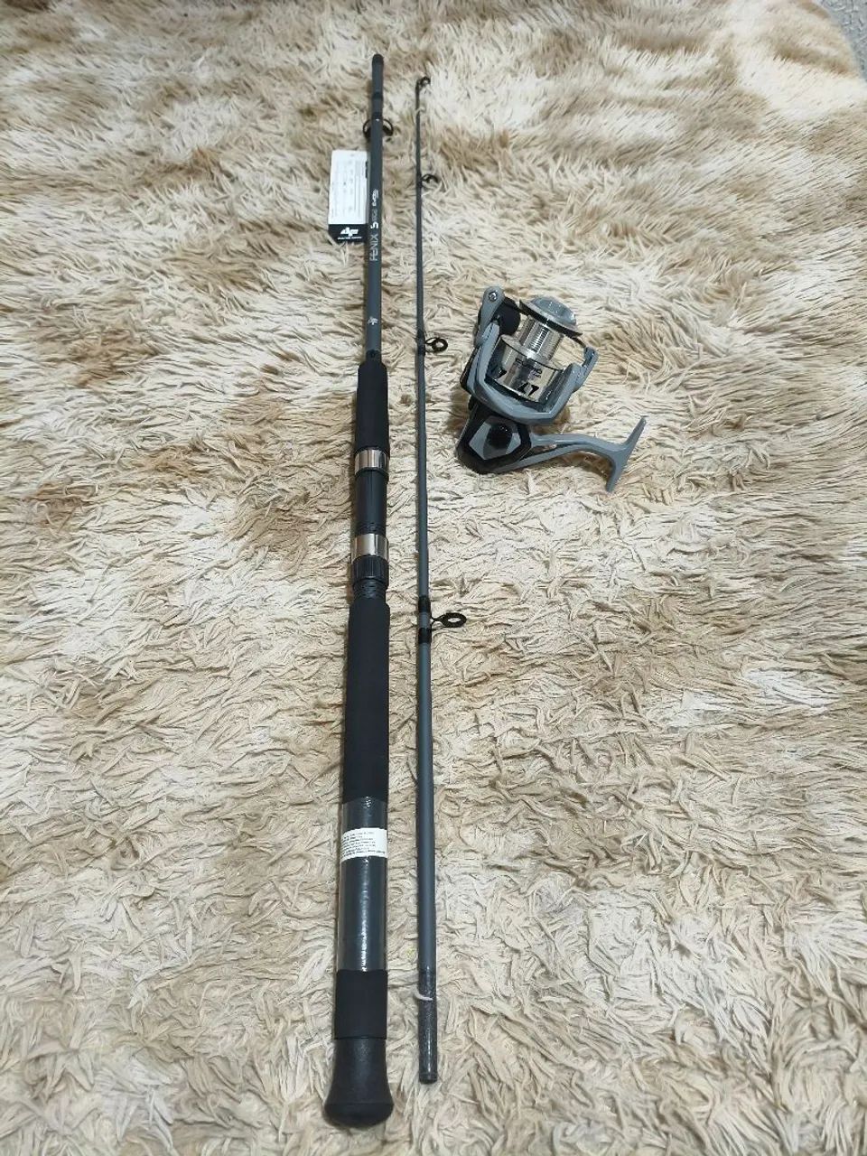 Vara 1,80m e molinete 4000