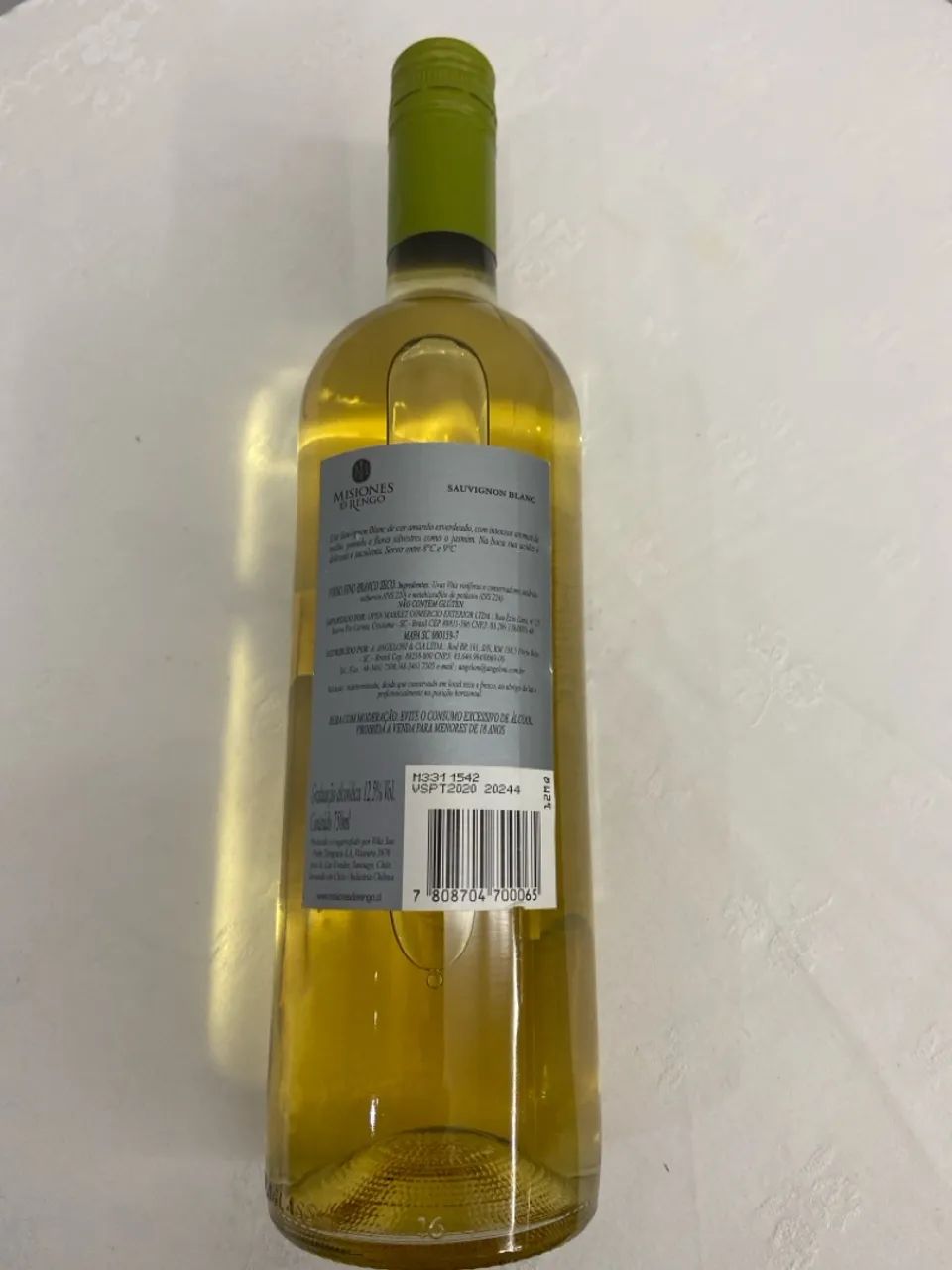 Vinho branco chileno Missões de Rengo Sauvignon Blanc 2020 - Foto 3