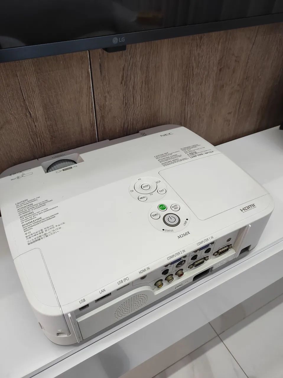 Projetor NEC M260X - Datashow completo divido no cartão e analiso trocas  - Foto 2