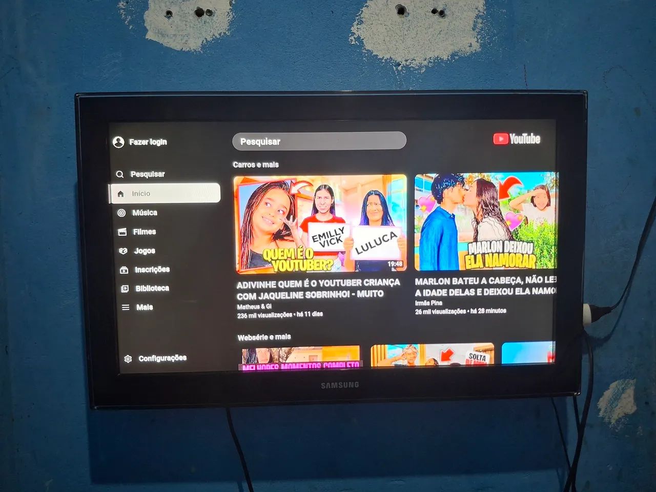 TV Samsung 4K com tela grande - Foto 2