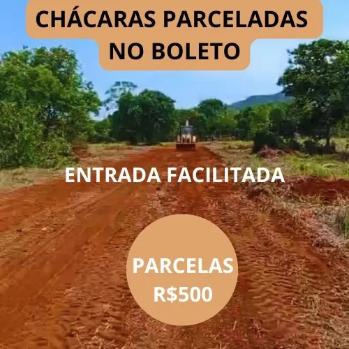 CHÁCARAS PARCELADAS NO BOLETO
