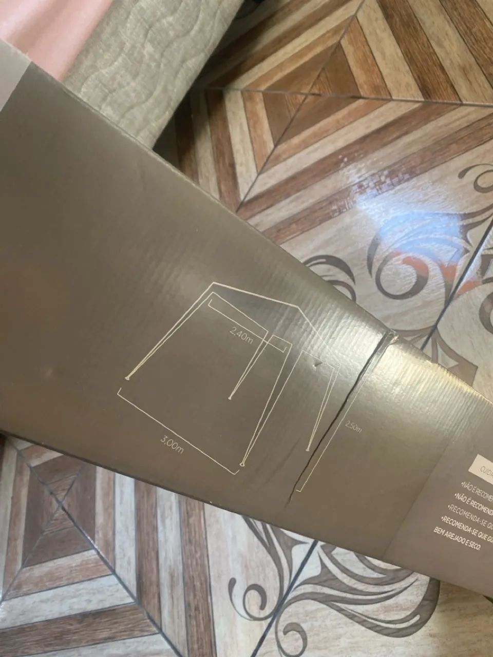 Barraca Nova 3x3m Azul com Janela no Topo - Foto 3