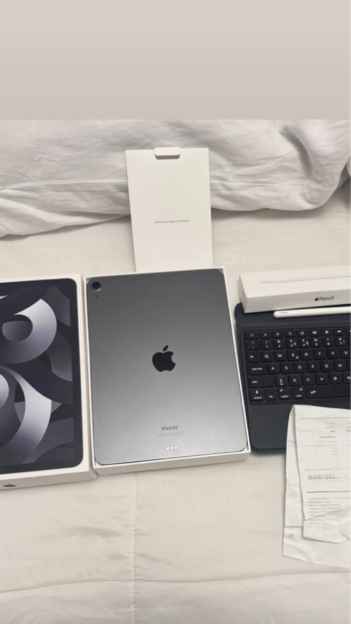 IPad Air 256 GB Space Gray sem detalhes.