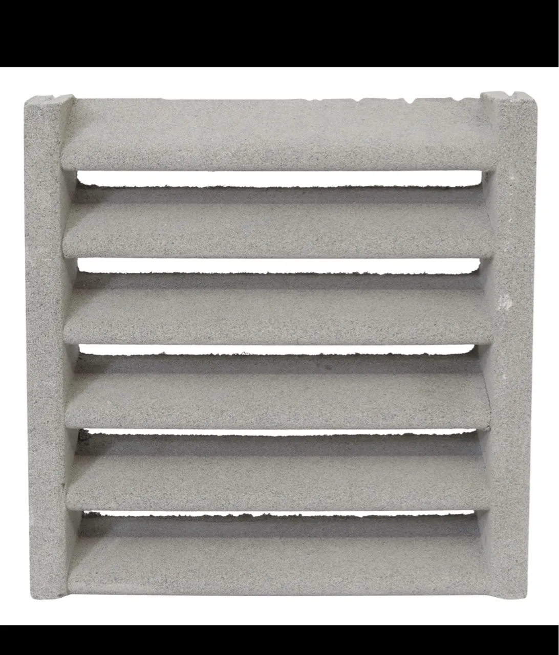 Elemento Vazado de Concreto Veneziana Cinza 30x30cm