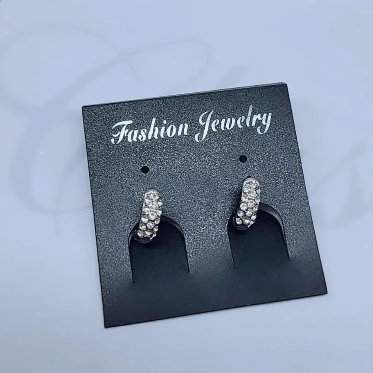Brincos Argola Strass Fashion Jewelry