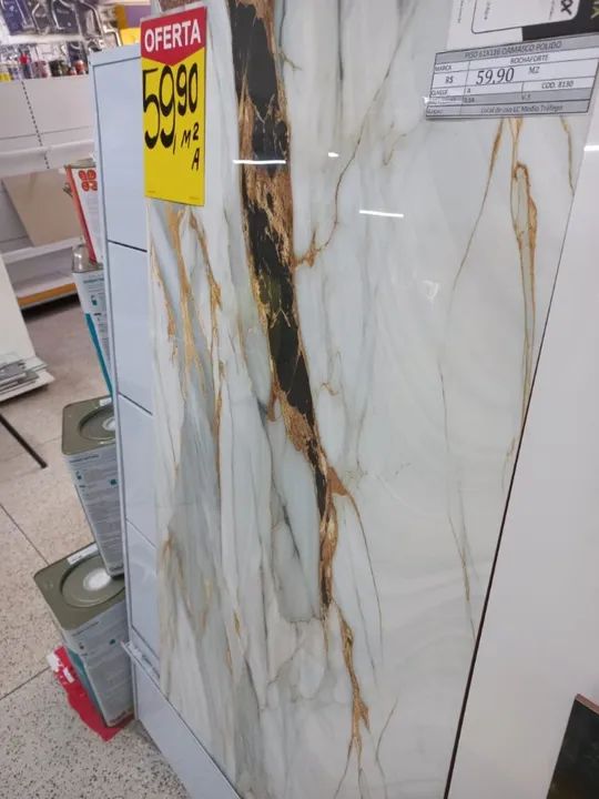 Piso 61x116 Damasco Polido Rochaforte - Foto 4