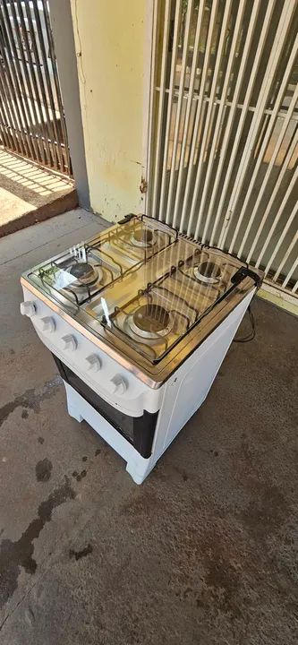 fogao 4 bocas acendimento automático com mangueira e registro - entrego  - Foto 4