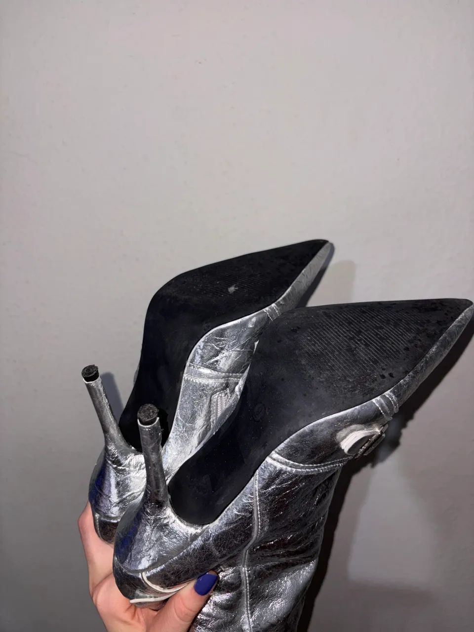 Bota prata cano longo - Foto 2