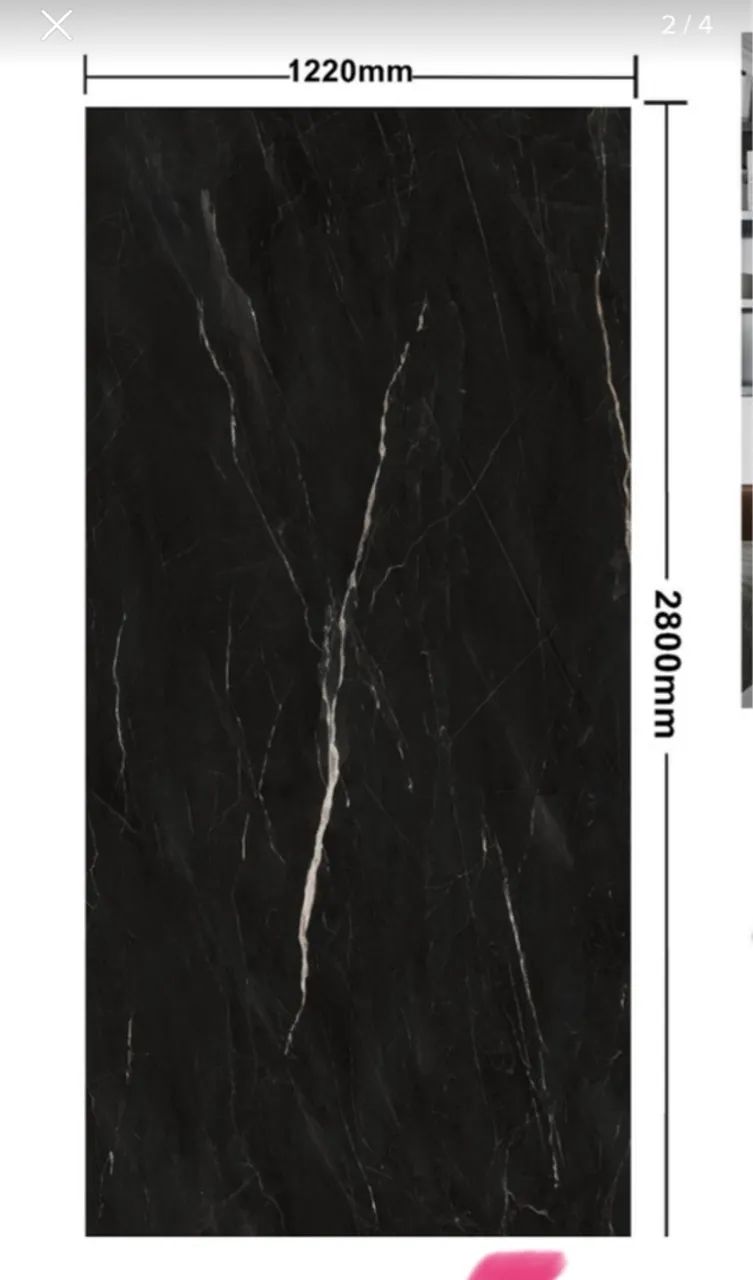 Porcelanato Nero Venato NOVO IMPERDÍVEL  - Foto 2