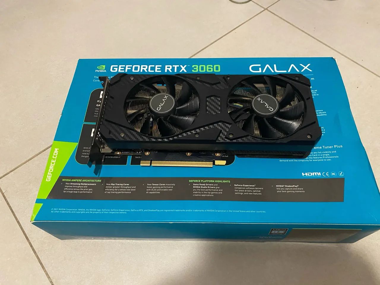 RTX 3060 12GB GALAX - COM NF E CAIXA63824100482307120