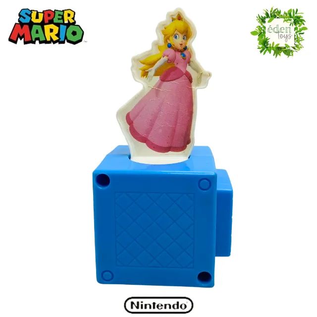 Boneco Super Mario - Princesa base azul (cód 049) - Foto 3