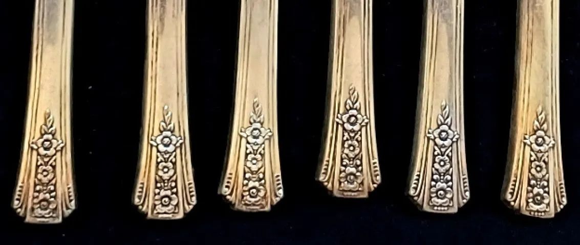 Raridade. Talheres Espessurados a Prata sem uso da marca Tudor. Antigos - Foto 5