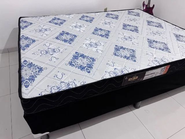 Cama Completa Box Casal E Colchão D33 Mega Promoção  - Foto 4
