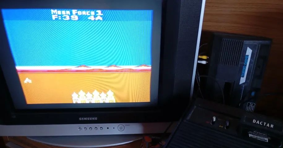 Cartucho Atari 4x1 Dactar Mission 3.000 A.D Q'Bert Cosmik Ark Megaforce - Foto 6