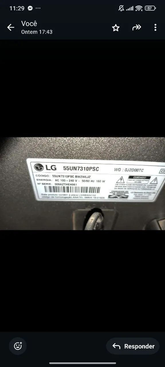 TV LG - Tela grande - Foto 3