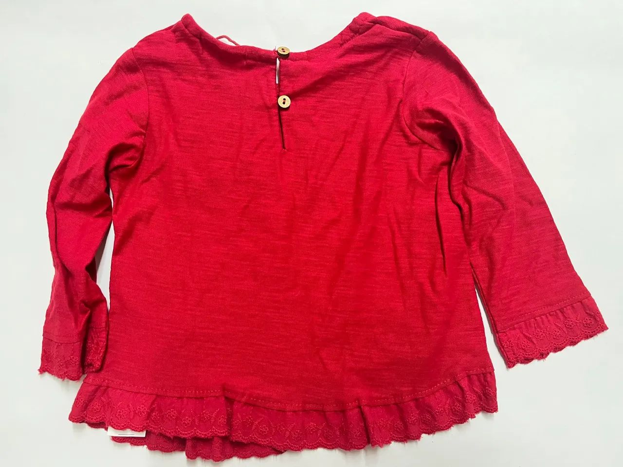 Camiseta infantil vermelha Zara 6 a 9m 
