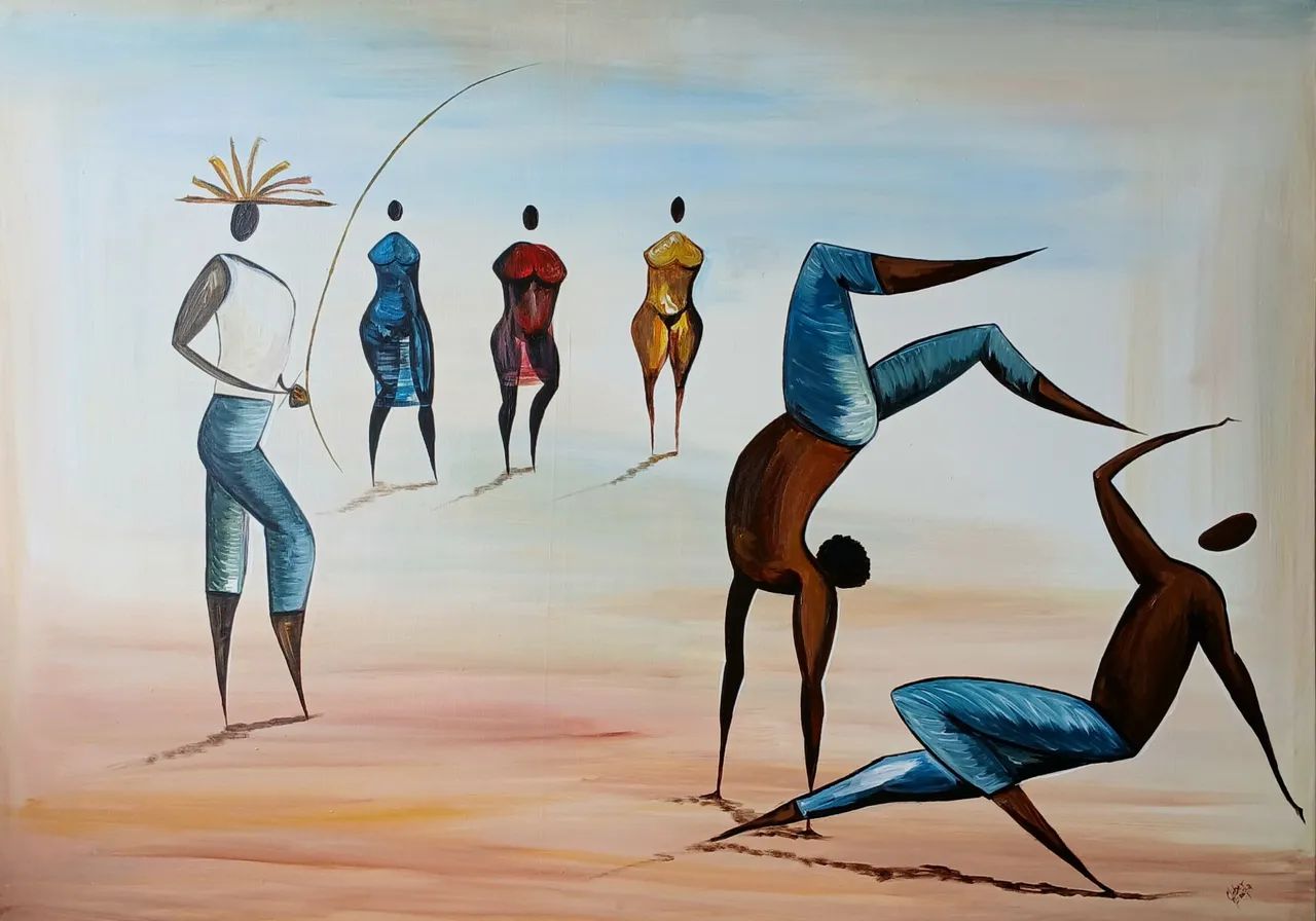 Quadro Pintado a Mão Releitura Carybé  120x80   - Foto 5
