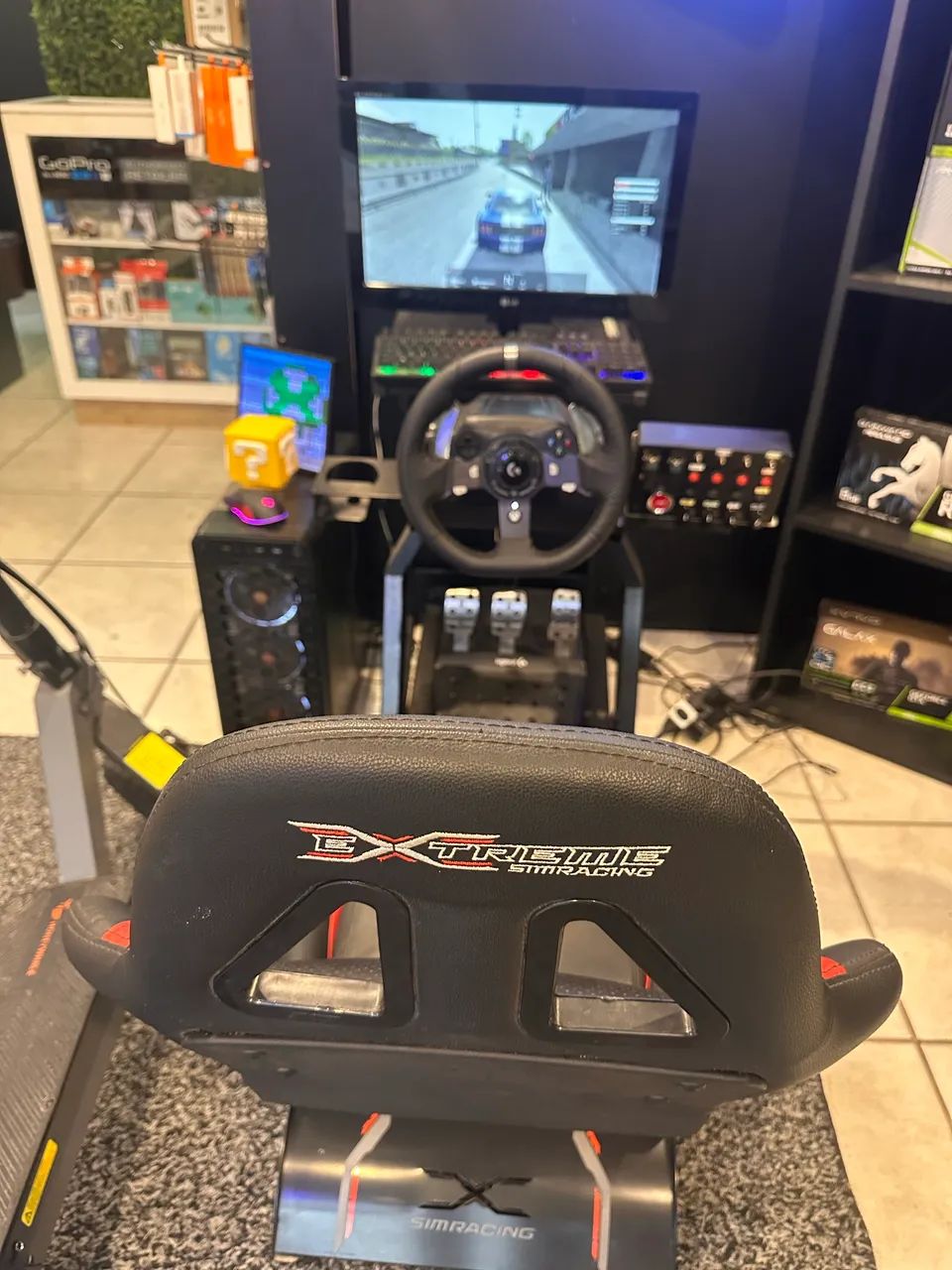 Cockpit + cadeira Extreme + Volante Logitech G923