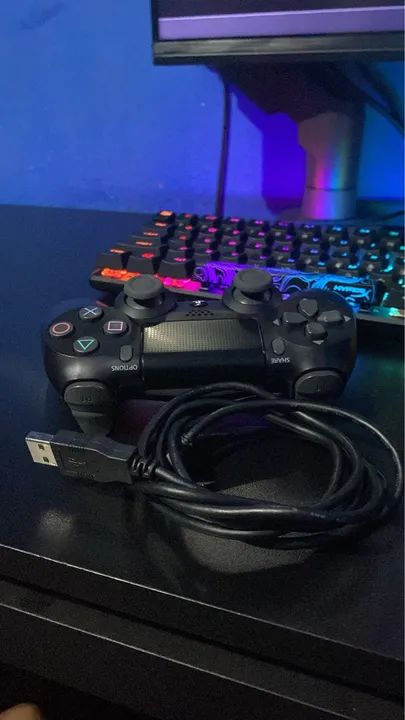 Controle de ps4 original + cabo - Foto 4