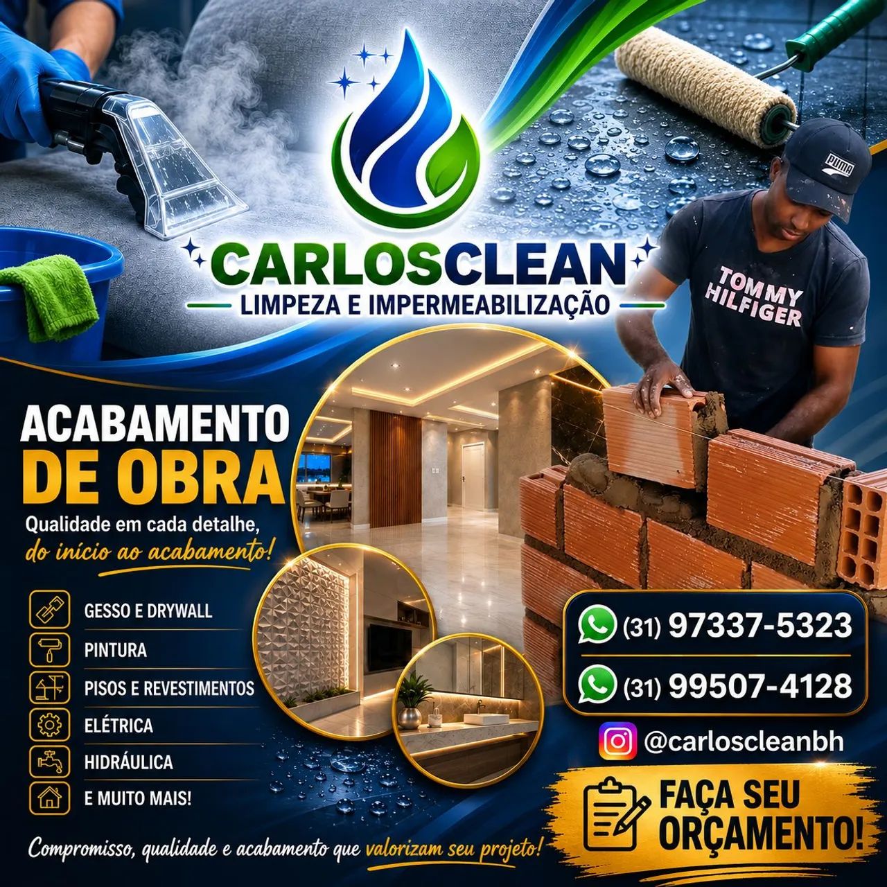 Limpeza e impermeabilização 