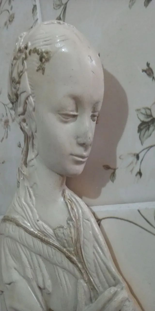 Imagem sacra víntage de Madonna( Nossa Senhora em pose de oração) - Foto 6