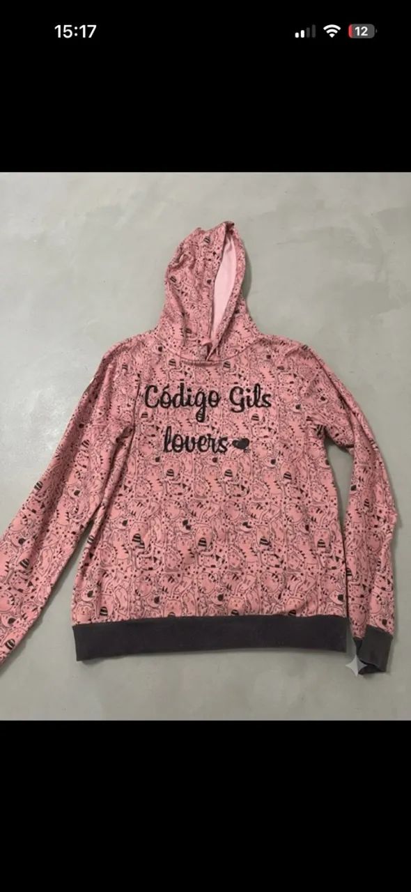 Casaco Moletom Rosa de Gatinhos com Capuz Código Girls