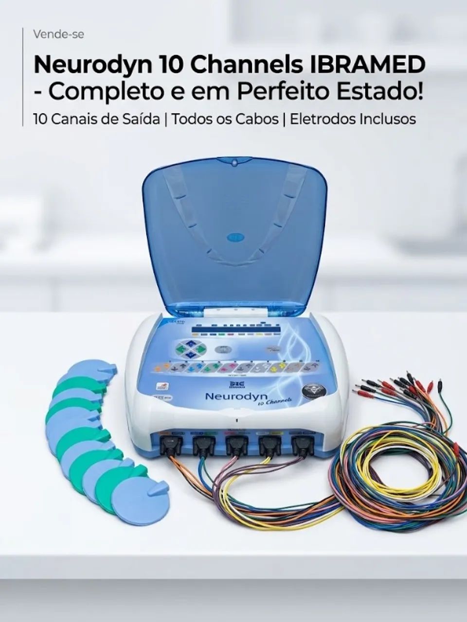 IBRAMED Neurodyn 10 Canais Completo - Seminovo, Testado e Funcionando - Foto 2