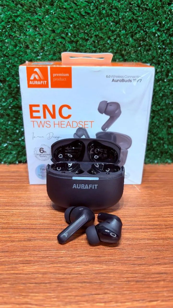 Fone bluetooth AuraBuds WF7 ENC tws  - Foto 2