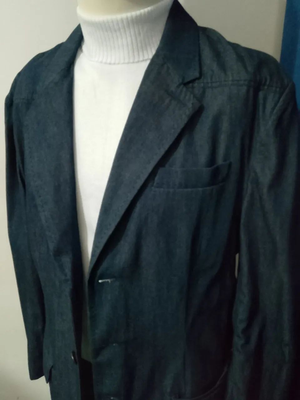Casaco jeans masculino longo.  - Foto 2