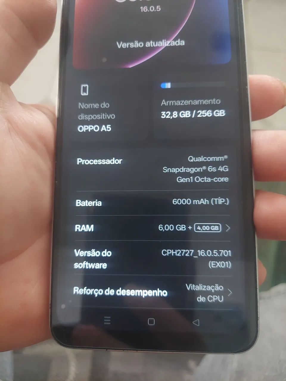 Oppo a5 256g 12ram nfc Funcionando perfeitamente  - Foto 4