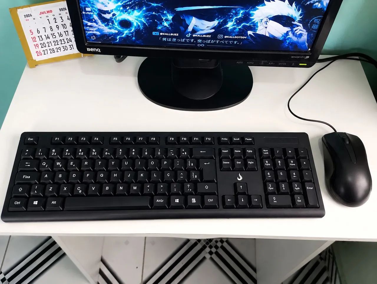 Kit teclado e mouse 