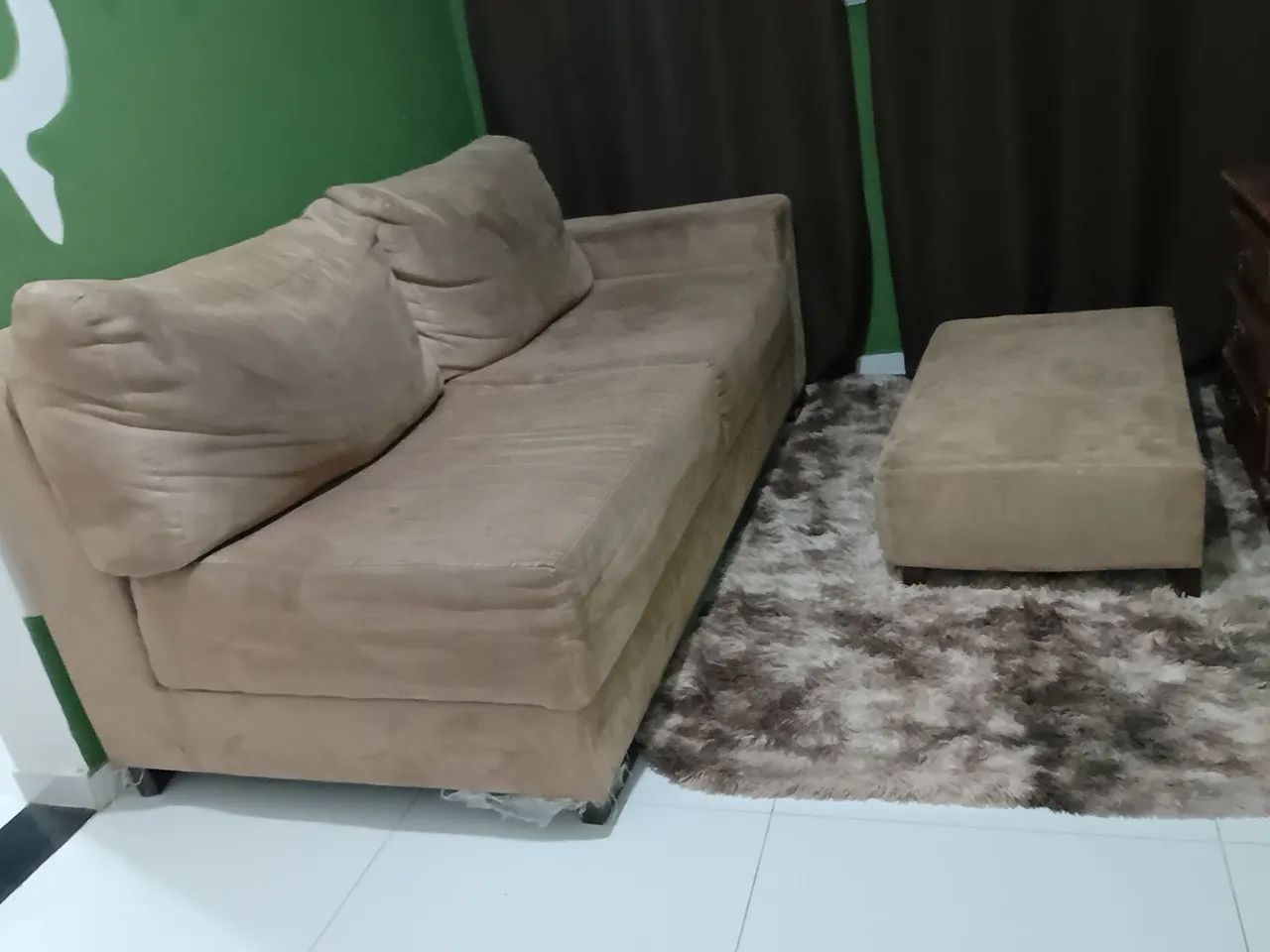 Sofá 1m90 com apoio