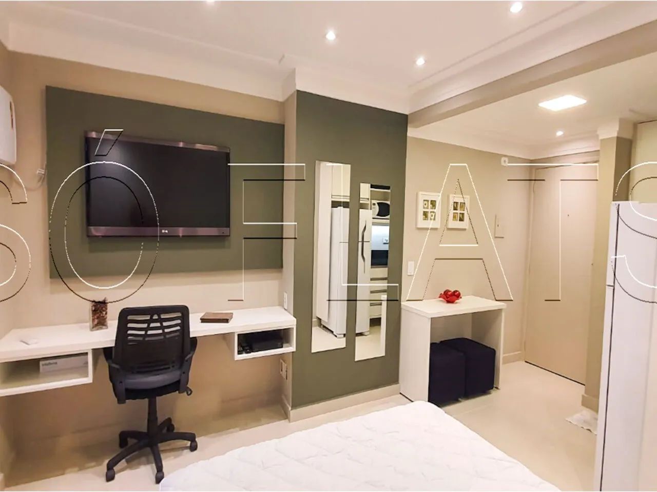 Flat QI Inteligence para venda com 24m², 01 dormitório e 01 vaga de garagem