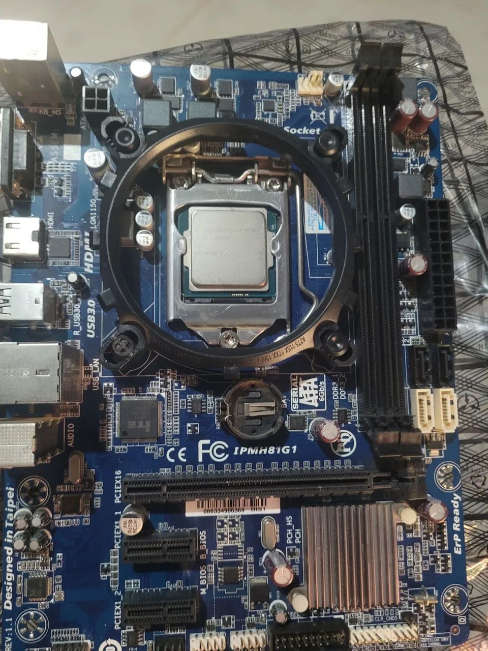 Placa mãe gigabyte h81m-h 