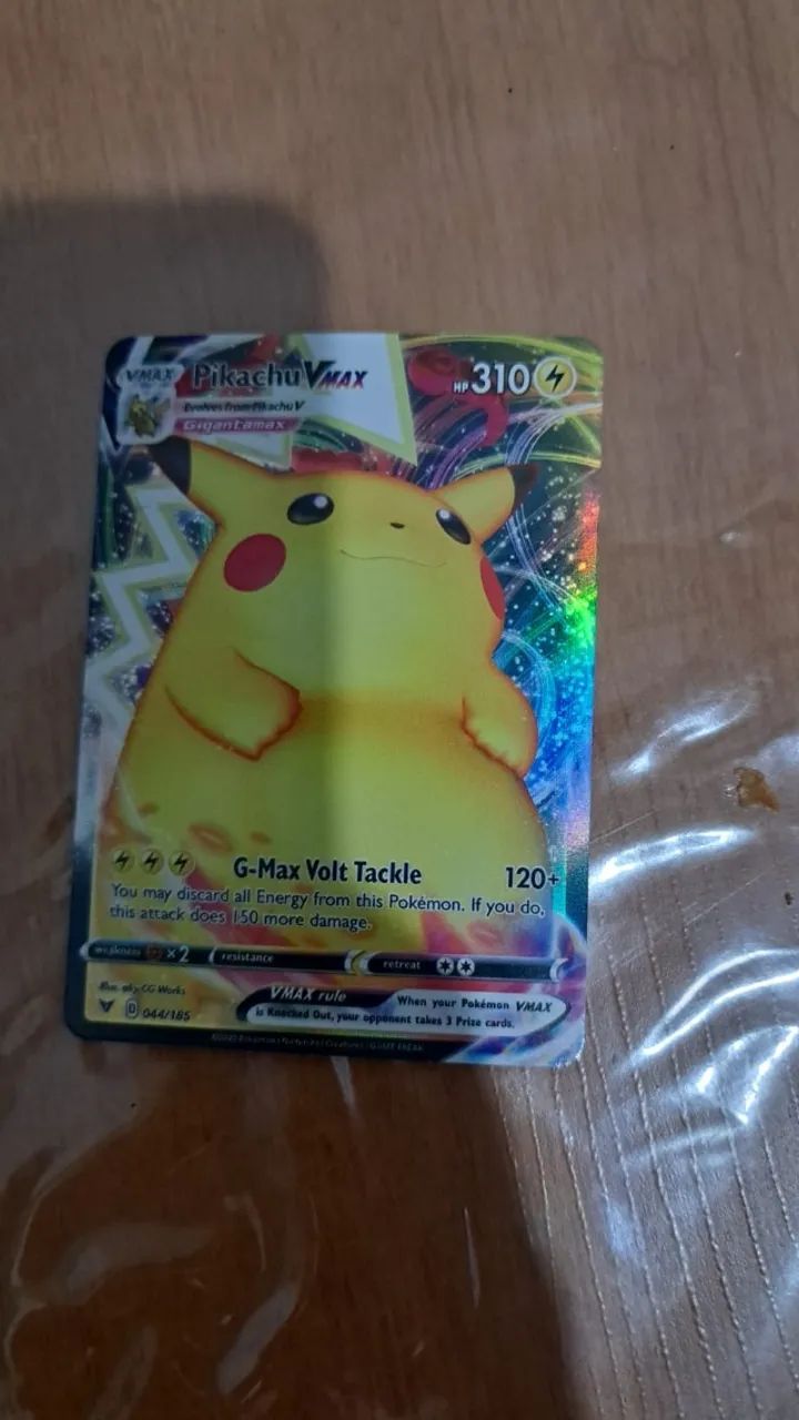 Figurinha Pokémon Vmax Pikachu - Foto 2