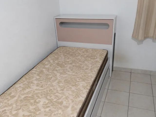 Cama Auxiliar de solteiro e cômoda com sapateira e 5 gavetas - Foto 3