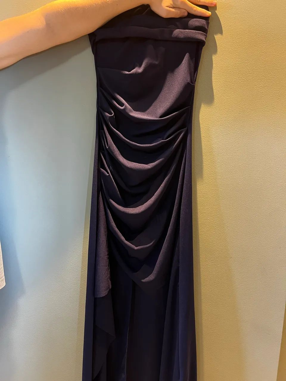 Vestido longo sereia azul marinho  - Foto 3