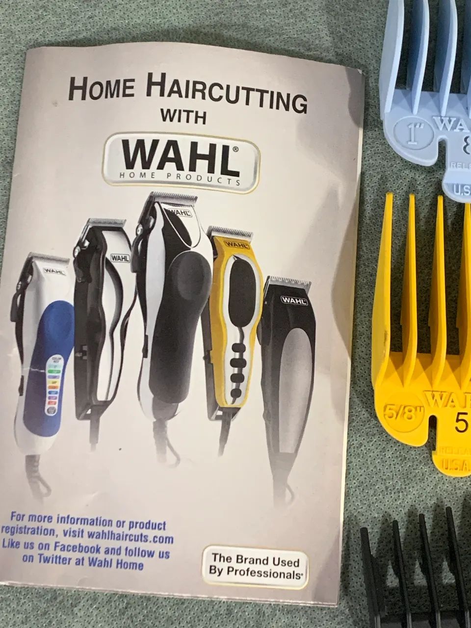 Kit de Pentes para maquina de cortar cabelo Profissional _Original Wahl EUA com 8 Peças  - Foto 3