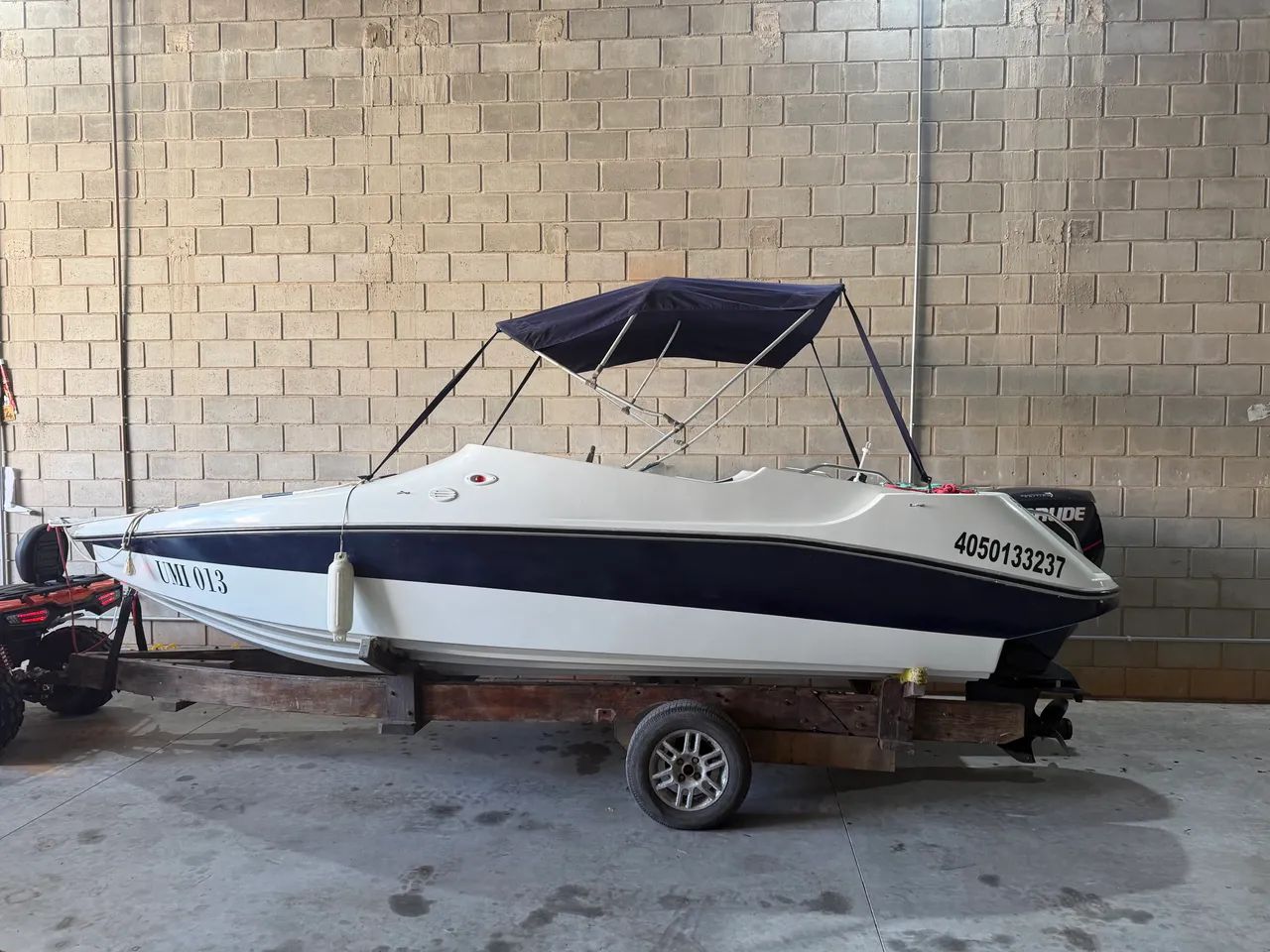 Lancha 16 pés motor 115 troco jetski - Foto 4