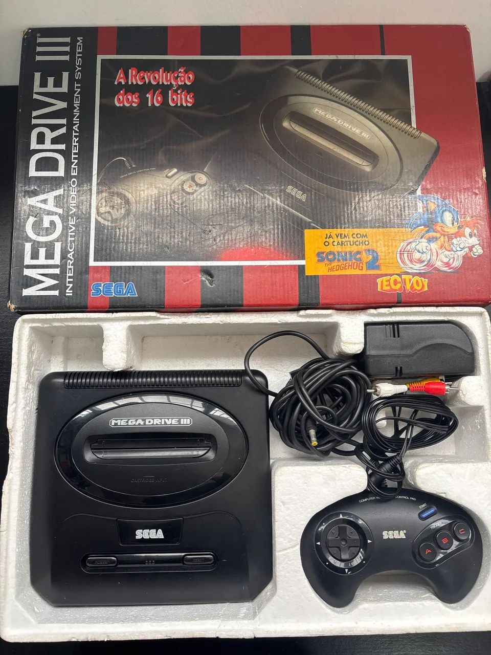 Game Mega Drive III na Caixa 