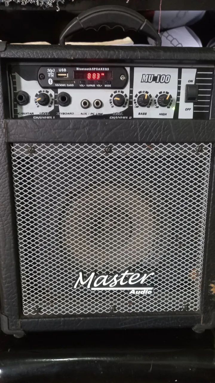 Caixa de som amplificada Master Áudio,rádio e Bluetooth.  - Foto 4