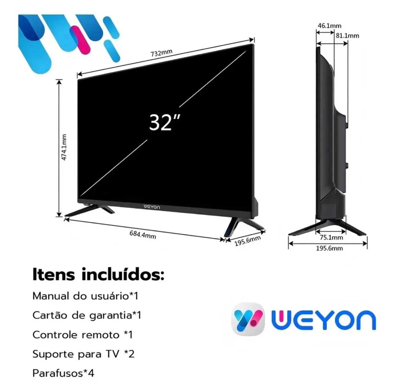 Televisão 32 polegadas lacrada - Foto 2
